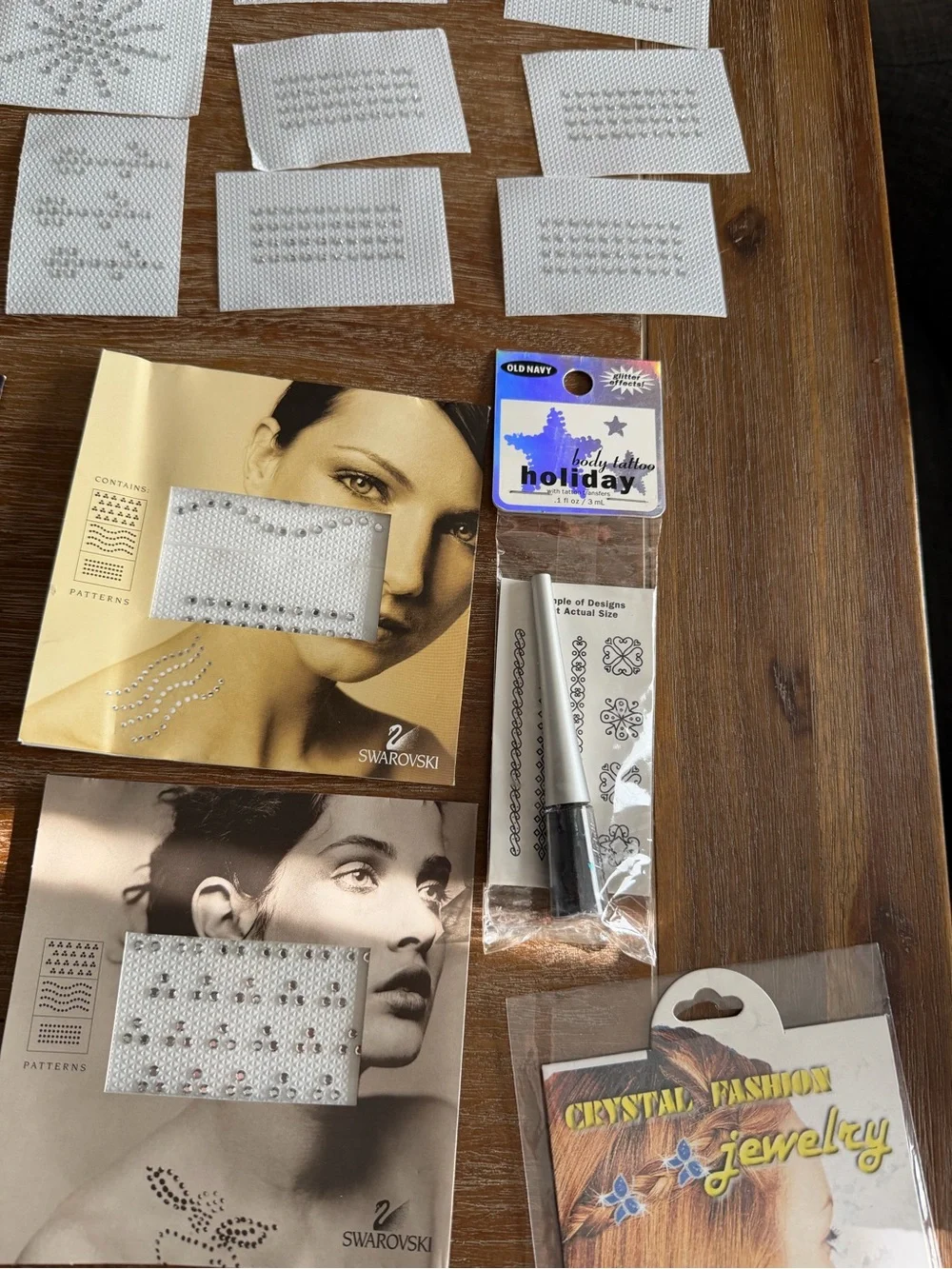 Vintage Y2K Body Art Tattoo Lot Swarovski Victoria’s Secret Crystal Visions NOS